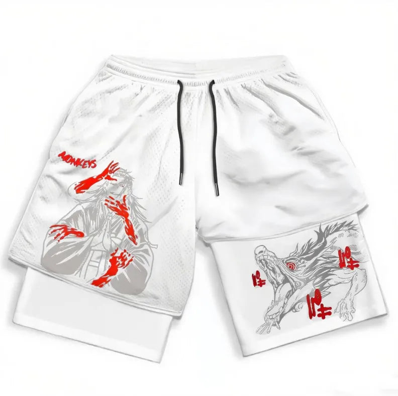 Jujutsu Kaisen Vintage Style Shorts