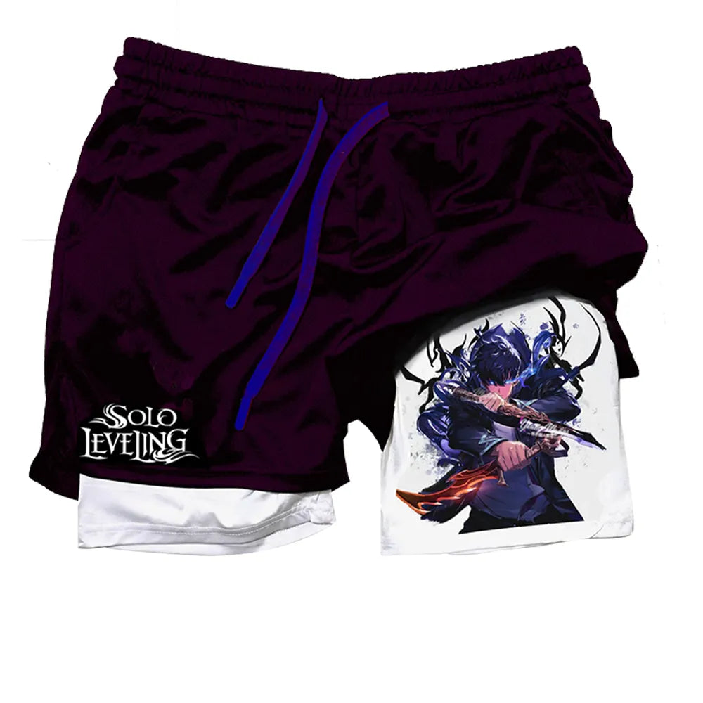 Solo Leveling "Anime" Gym Shorts