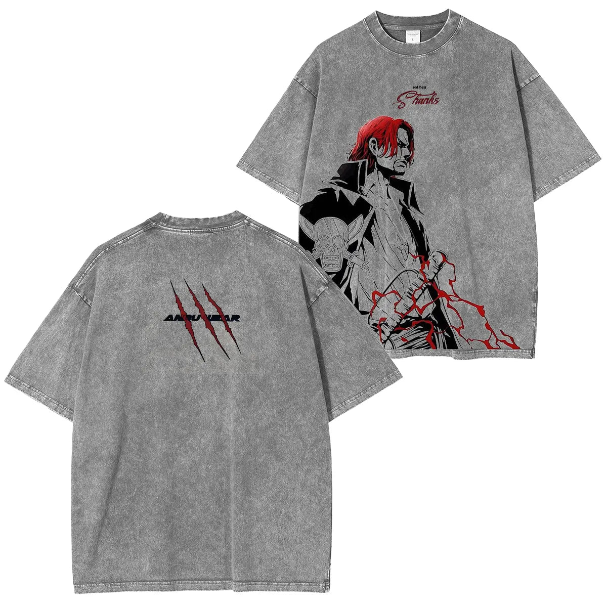 Project Kaos Anime One Piece Yonkou Akagami TShirt