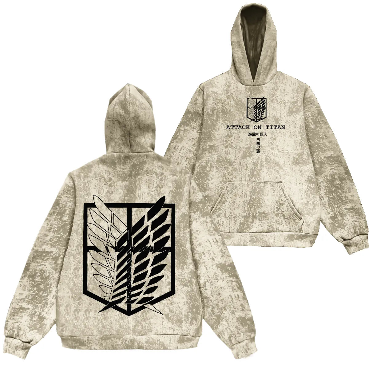 Attack On Titan Corps Mikasa Eren Hoodie