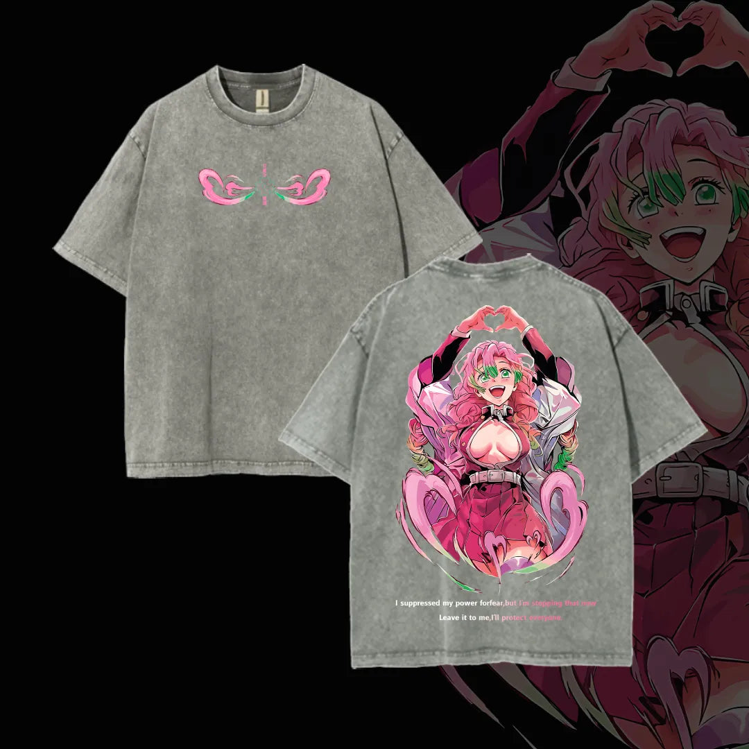 Hashira Demon Slayer – Rengoku, Giyu, Tengen, Obanai, Gyomei, Mitsuri  Washed Oversized T-Shirt