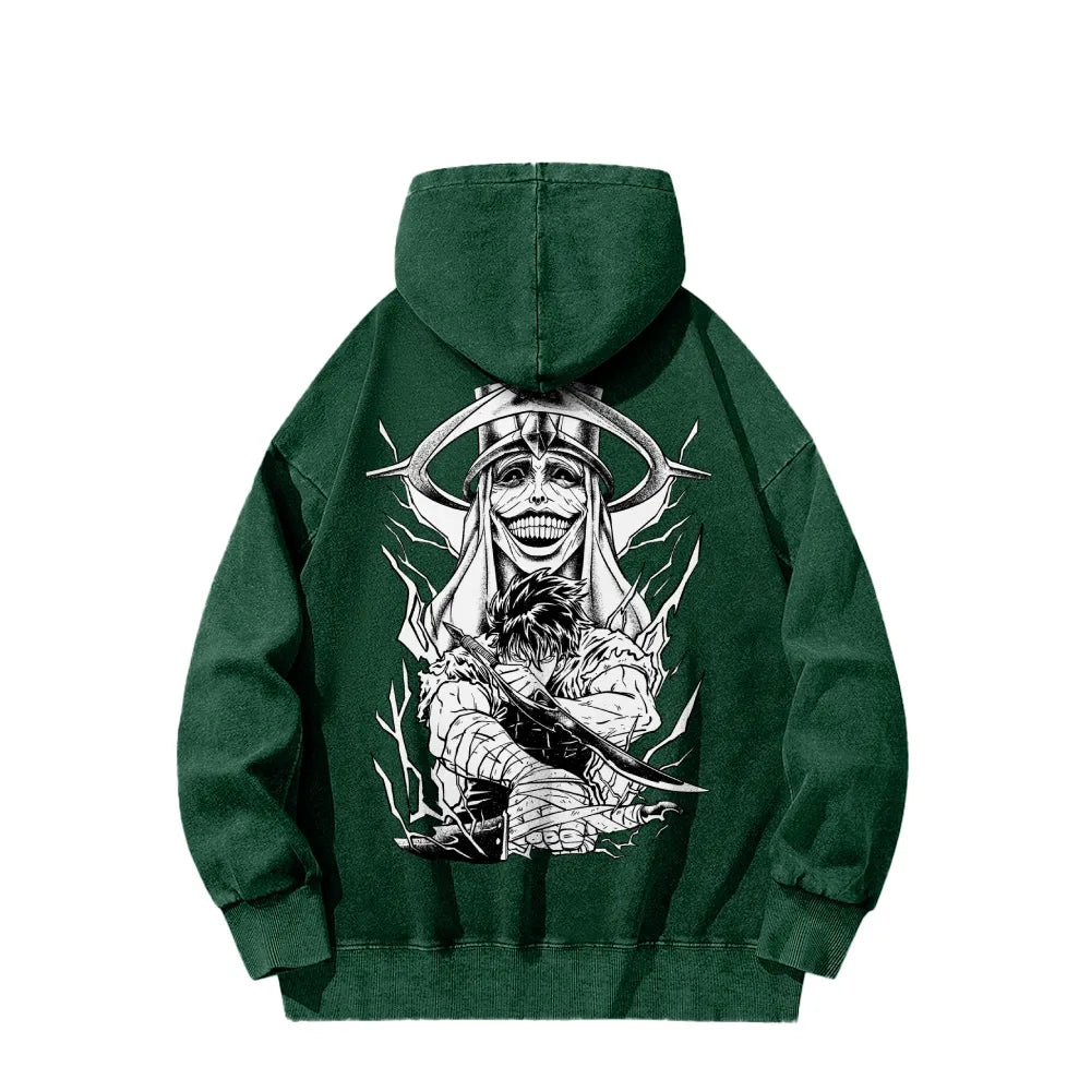 Solo Leveling Casual Washed Hoodie