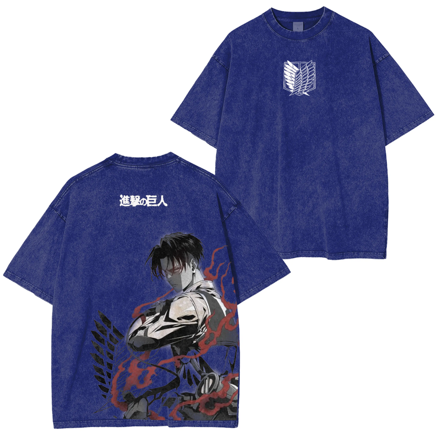 Levi Ackerman Vintage Washed T-Shirt