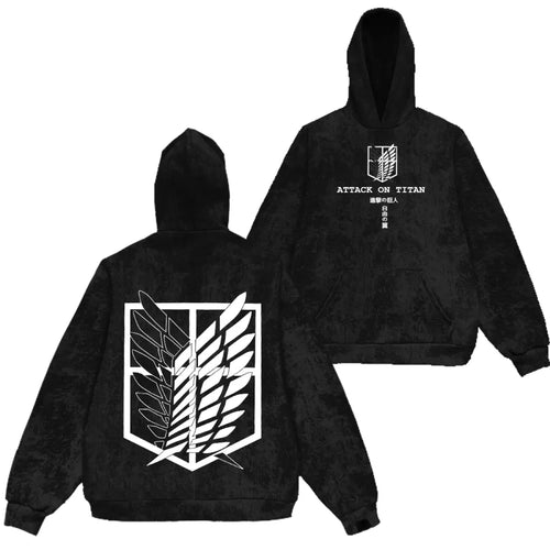Attack On Titan Corps Mikasa Eren Hoodie