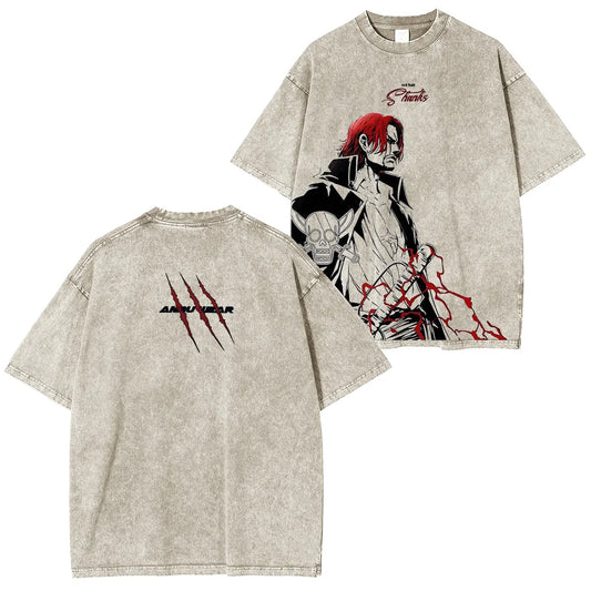 Project Kaos Anime One Piece Yonkou Akagami TShirt