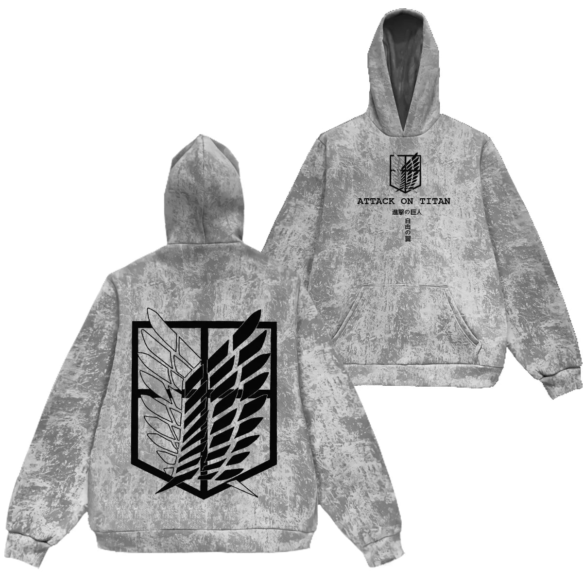 Attack On Titan Corps Mikasa Eren Hoodie