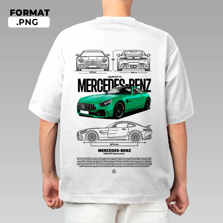 Green Mercedes Benz Tshirt