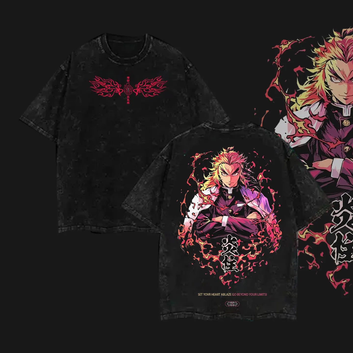 Hashira Demon Slayer – Rengoku, Giyu, Tengen, Obanai, Gyomei, Mitsuri  Washed Oversized T-Shirt